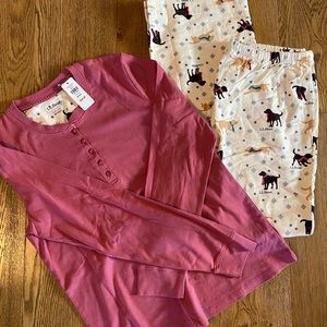 NWT L.L. Bean Holiday Pajamas Set